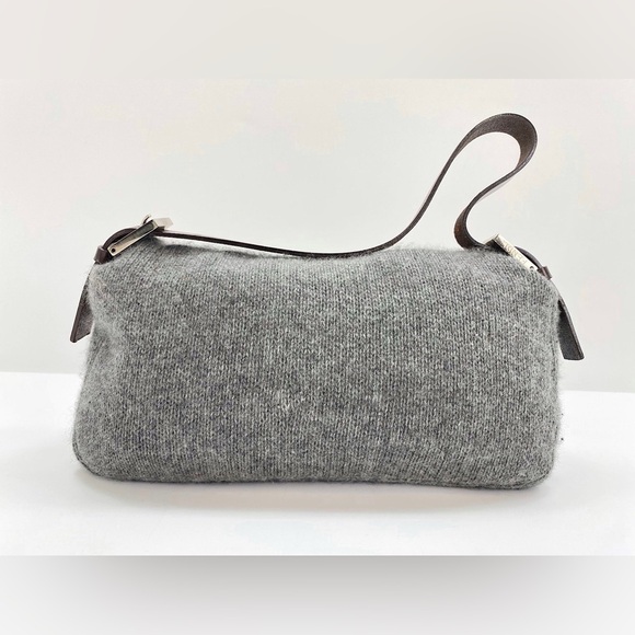 Cashmere wool grey Fendi baguette - Picture 6 of 9